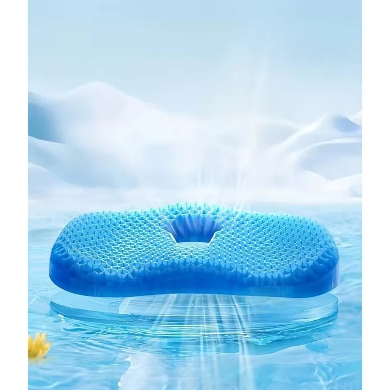 U-Shaped Gel Cushion for Ergonomic Support and Long-Lasting Sitting Comfort