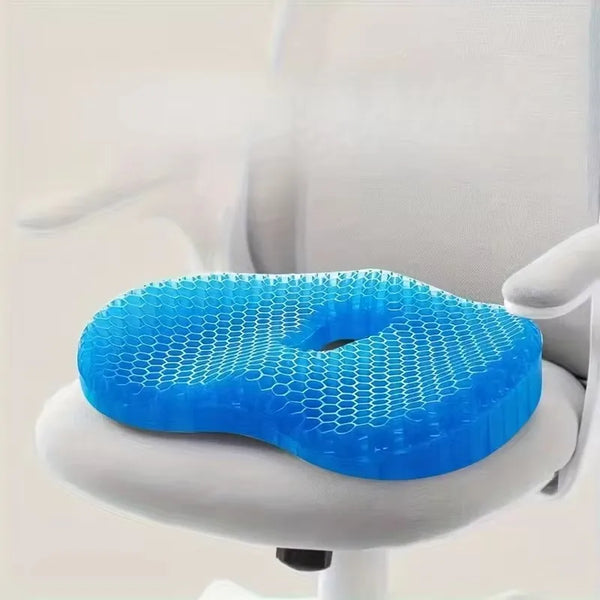 U-Shaped Gel Cushion for Ergonomic Support and Long-Lasting Sitting Comfort